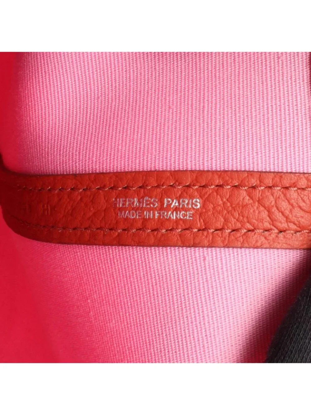 Hermes Tote Garden File PM 2-Way Pink Rouge Ducese Canvas PM